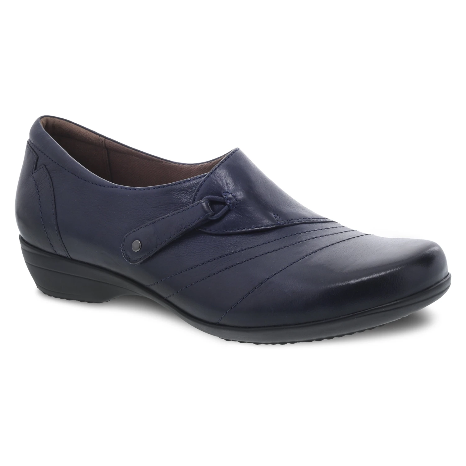 Dansko Franny Navy Burnished Calf 1 Dansko Franny Navy Burnished Calf