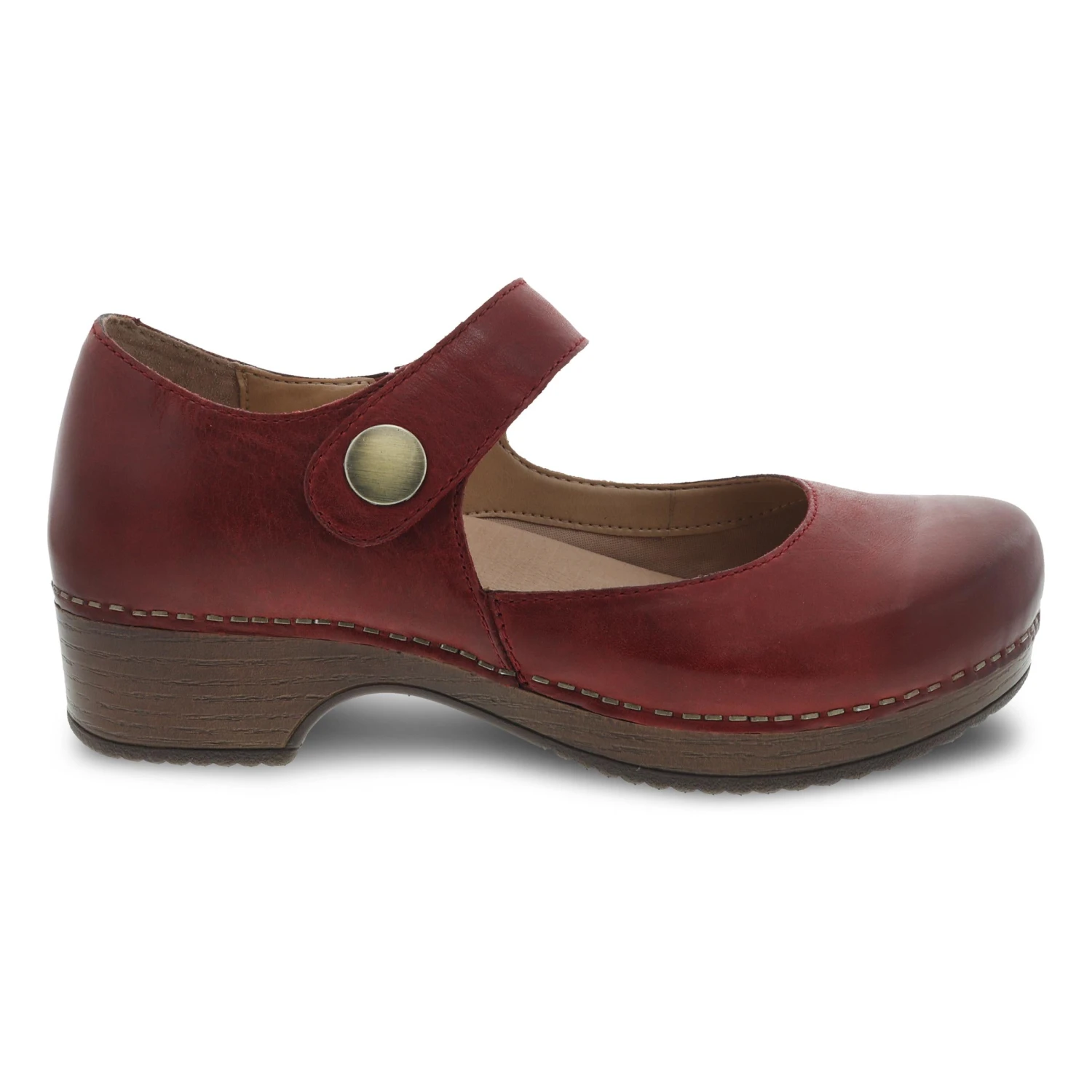 Dansko Beatrice Red Waxy Burnished 3 Dansko Beatrice Red Waxy Burnished - Image 3