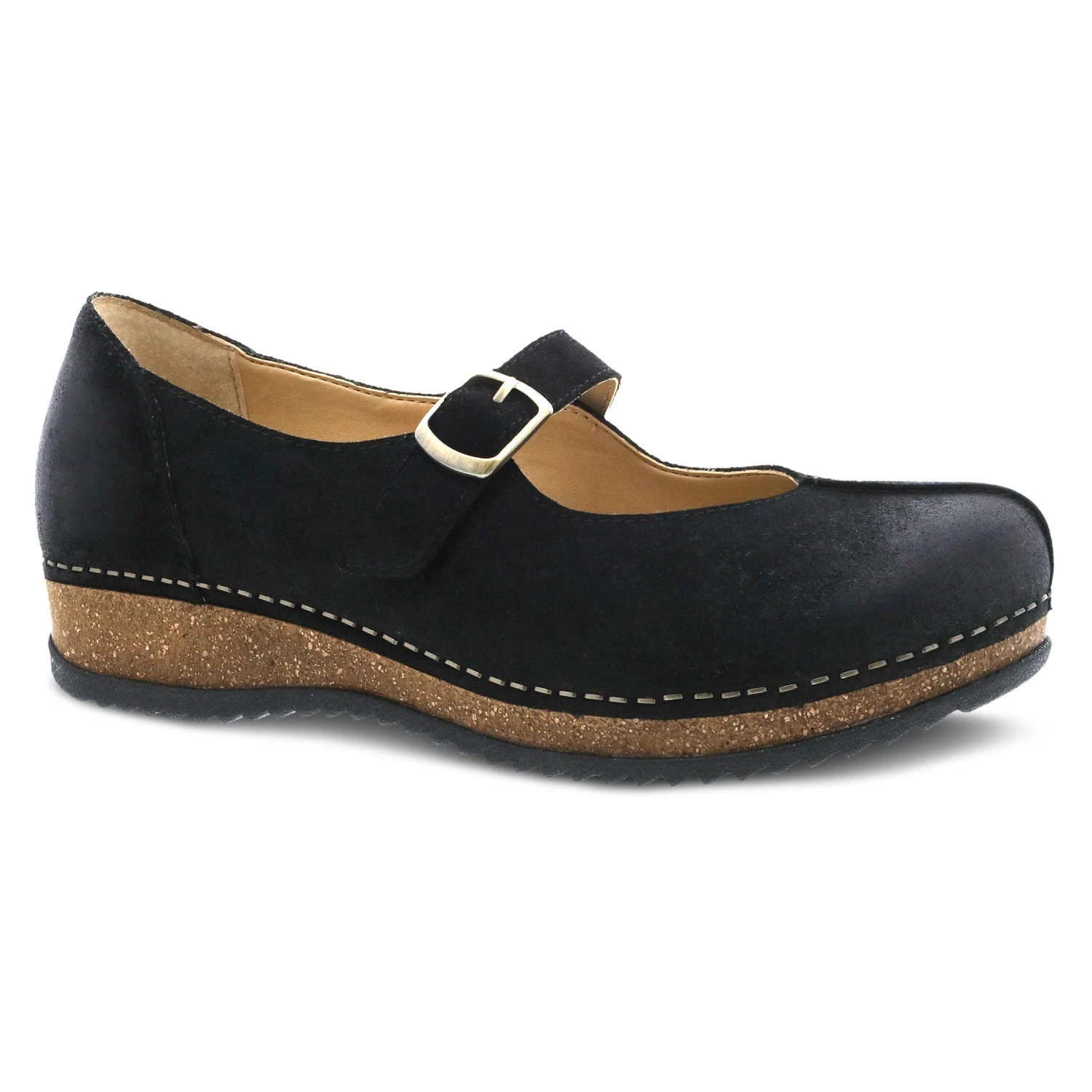 Dansko Mika Black Burnished Suede 1 Dansko Mika Black Burnished Suede